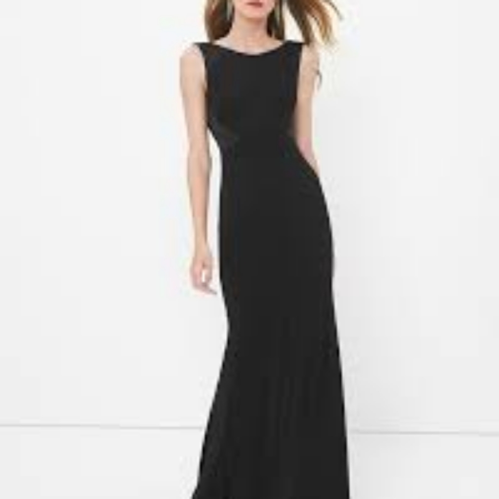 NWT WHBM black gown, 8